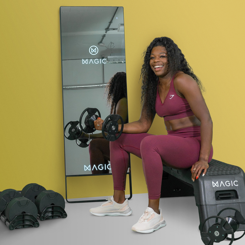 MAGIC AI: Interactive Exercise Smart Mirror · MAGIC AI: The Mirror Home Gym